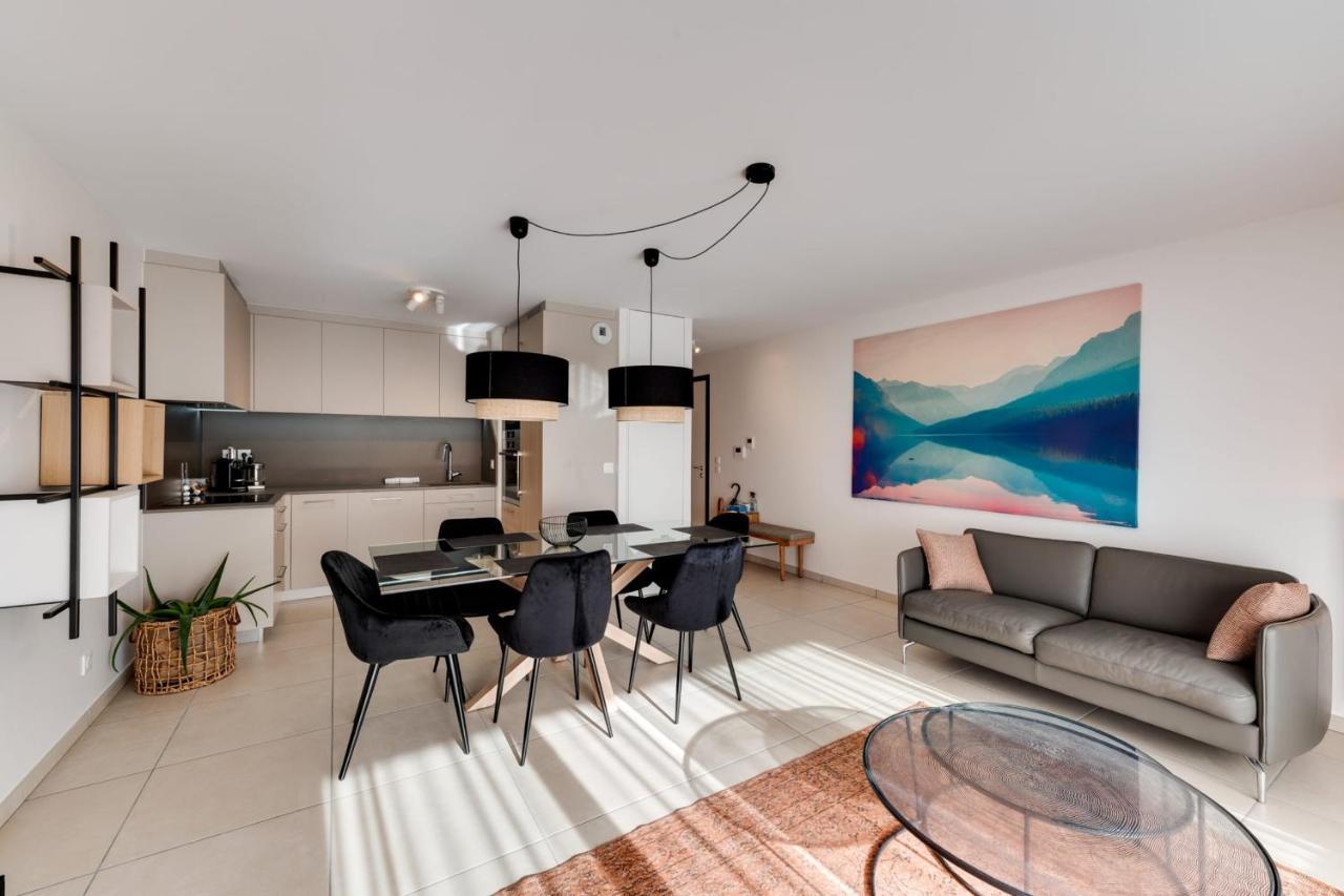 Le Reposoir - New 2 Bedroom Apartment With Terrace & Garage アヌシー エクステリア 写真